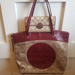 Coach purse and wallet set